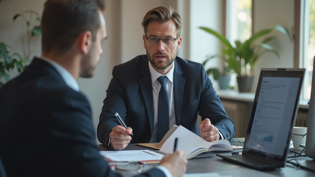 Профессиональная консультация по финансовым вопросам между двумя взрослыми людьми