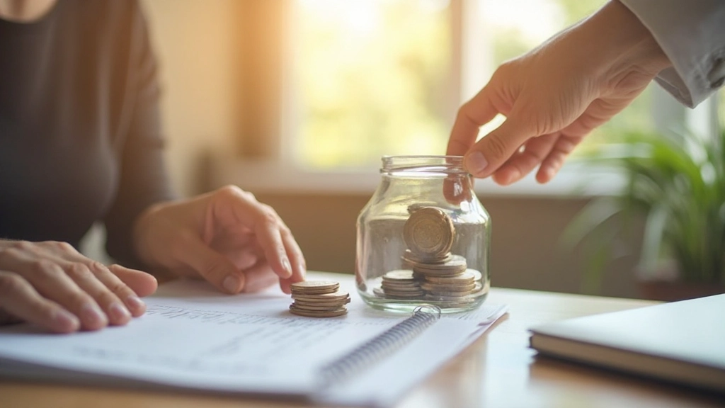 Резервный фонд откладывается в прозрачную копилку с монетами